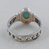 Natural Ethiopian Opal Silver Ring