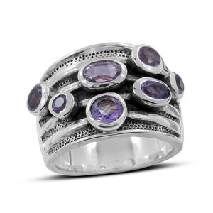 925 Sterling Silver Blue Topaz Rings