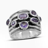 925 Sterling Silver Blue Topaz Rings