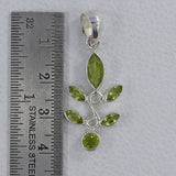 925 Sterling Silver Peridot Pendant