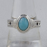 Natural Ethiopian Opal Silver Ring