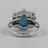 Rainbow Moonstone Silver Ring