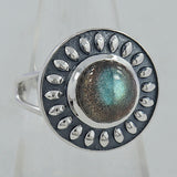 925 Silver Labradorite Ring