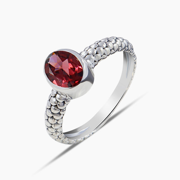 Natural Blue Topaz Silver Rings