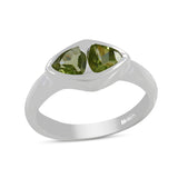 Natural Peridot Silver Ring