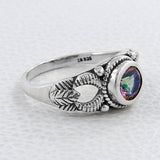 Mystic Quartz  Silver Ring