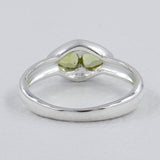 Natural Peridot Silver Ring