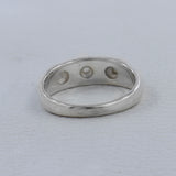 Gorgeous Rainbow Moonstone Silver Band Ring