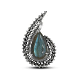 Larimar Gemstone Silver Pendant