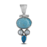 Rainbow Moonstone 925 Silver Pendant