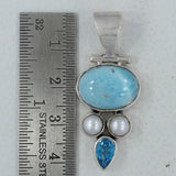 Rainbow Moonstone 925 Silver Pendant