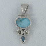 Larimar 925 Silver Pendant