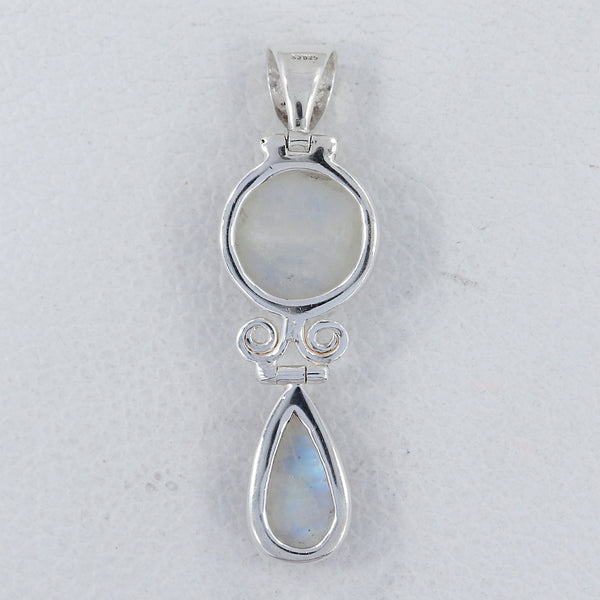 Rainbow Moonstone Silver Pendants