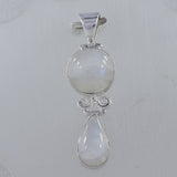 Rainbow Moonstone Silver Pendant