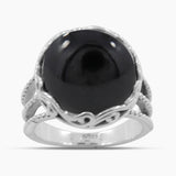 Black Onyx Silver Rings