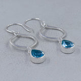 Labradorite Silver Earring