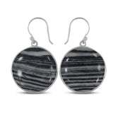 Zebra Jasper Silver Earring