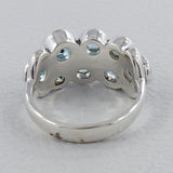 Blue Topaz Silver Ring