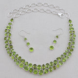 Peridot Silver Necklace