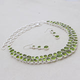 Peridot Silver Necklace