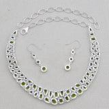 Peridot Silver Necklace