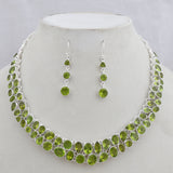 Peridot Silver Necklace