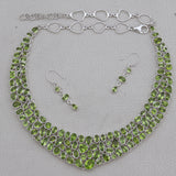 Peridot Silver Necklace