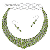 Peridot Silver Necklace