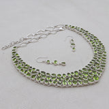 Peridot Silver Necklace