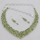 Peridot Silver Necklace