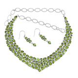 Peridot Silver Necklace