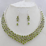 Peridot Silver Necklace