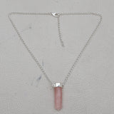 925 Sterling Silver Rose Quartz Necklace Jewelry