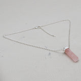 925 Sterling Silver Rose Quartz Necklace Jewelry