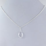 Crystal Gemstone Necklace, 925 Sterling Silver Handmade Necklace