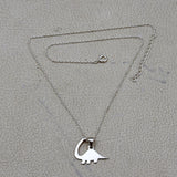 Dinosaur Silver Necklace