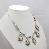 Ethnic Silver Necklace Jewelry