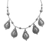Ethnic Silver Necklace Jewelry