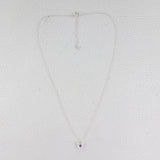 925 Sterling Silver Mystic Quartz Gemstone Minimalist Necklace With Chain