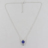 Lapis lazuli Sterling Silver Necklace 925 Sterling Silver