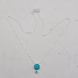 Mexican Turquoise 925 Sterling Silver Necklace