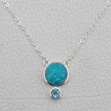 Mexican Turquoise 925 Sterling Silver Necklace