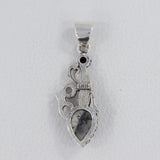 925 Silver Dendritic Opal Mermaid Pendant