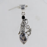 925 Silver Dendritic Opal Mermaid Pendant