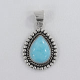 Purple Turquoise 925 Sterling Silver Pendant