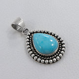 Purple Turquoise 925 Sterling Silver Pendant