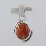 Natural Sponge Coral Designer Silver Pendant