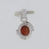 Natural Sponge Coral Designer Silver Pendant