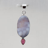 925 Sterling Silver Calcite drusy Pendant