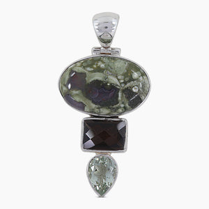 925 Silver Rainforest Jasper Pendants